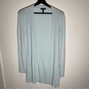 Eileen Fisher Soft Blue Open Cardigan